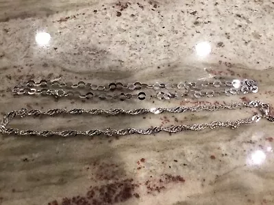 Stainless By Design 2 - 18 Inch Sparkling Necklaces • $8