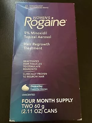 NEW EXP 03/2024 ROGAINE Womens 5% Minoxidil Topical Hair Regrowth 4 Month Supply • $28