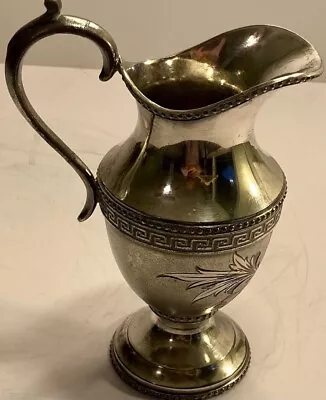 Middletown Plate Co Silver Plated Vintage Antique Pitcher Creamer Detailed • $34.95