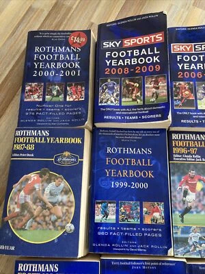 £9.99 • Buy Sky Sports / Rothmans Football Yearbooks X 14 Various 1987 - 2009 Job Lot