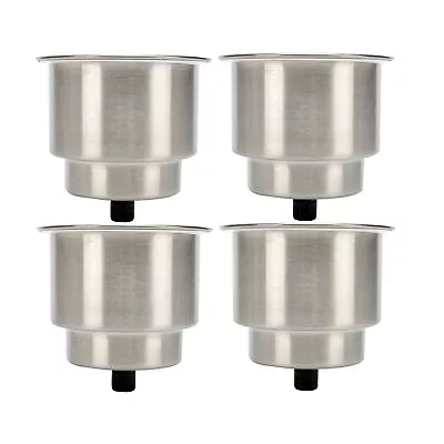 4 Pack Of Universal Stainless Steel Cup Drink Holder For Marine Boat Rv Camper • $26.99