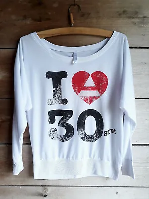 Rare 30 Seconds To Mars Long Sleeve T-Shirt Women Various Sizes Jared Leto • £29.97