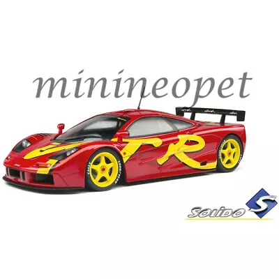 Solido S1804102 Mclaren F1 Gtr Short Tail 1/18 Diecast Model Car Red • $48.55