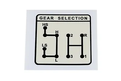 David Brown Decal Gear Selection 2 Lever (940726) • £2.71
