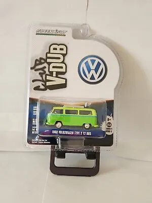 Greenlight Club V-Dub Series 4 1968 Volkswagen Type 2 T2 Bus Green P30 • $5.66