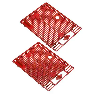 Plastic Queen Bee Cage Frame Beekeeping Equipment Tool Red 2Pcs • £12.70