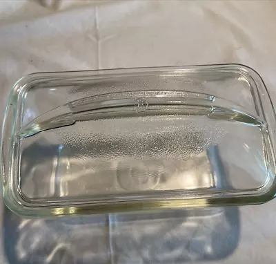 Vintage Westinghouse Glass 8  Bread Meat Loaf Pan With Lid NICE!! • $29.95