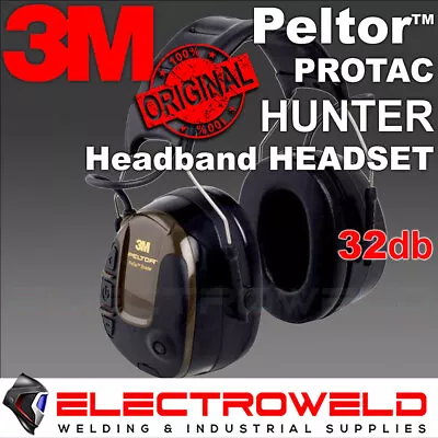 3M PELTOR ProTac Hunter Headset Ear Muffs Headband Ear Muffs 32dB MT13H223A • $194.95