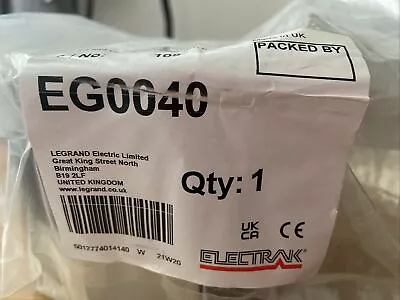 £24 • Buy Electrak EG0040 13A Unswitched Socket 169mm Cleaners Floor Grommet