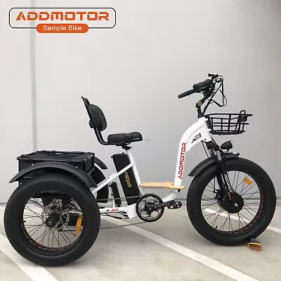 Used M-340 Addmotor Electric Trike 750W 17.5AH 3-Wheel Step-thru Bike Tricycle • $1900