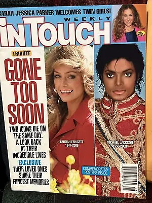 In Touch Magazine July 13 09 Michael Jackson Farrah Fawcett Sarah Jessica Parker • $10