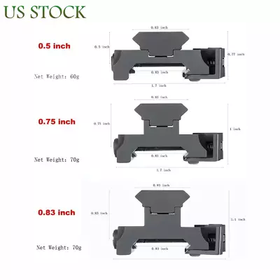 Quick Release Red Dot Scope Riser QD Mount Riser Mount Fit 20mm Picatinny Rail • $16.99