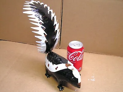 METAL Yard Art SKUNK Junk Iron Garden Art Sculpture 17 • $42.99