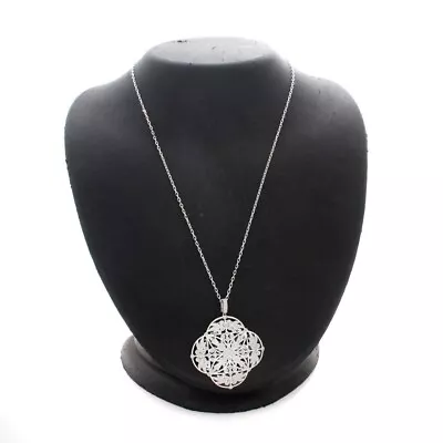 QVC Titanic 1/5 Ct Vintage Design Sterling Silver Pendant With 18  Chain • $448.30