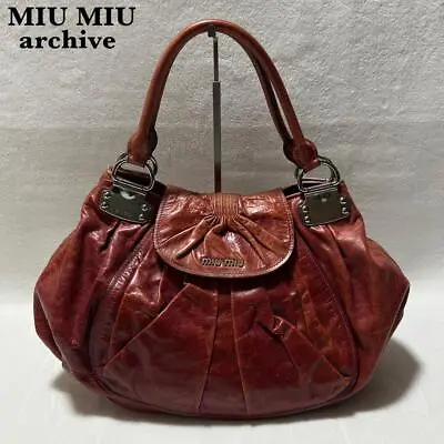 Miu Miu VITELLO LUX Bag Red Authentic • $434.37