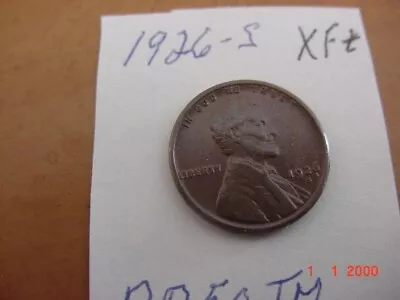 1926S Lincoln Cent  XF+ • $23.99