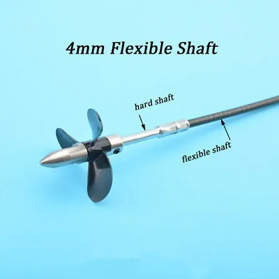 4mm Flexible Axle Shaft 3-Blade Propeller Drive Dog Nut Assembly RC Model Boat • £13.19