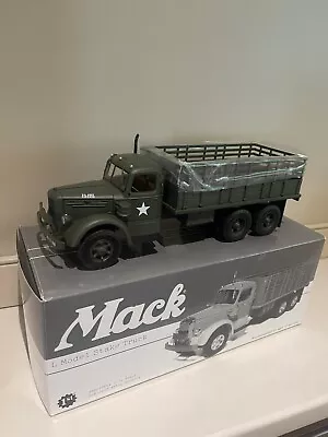 First Gear 1/34 Scale Mack L Model Stake Truck U.S. ARMY 19-3177 New In Box • $140