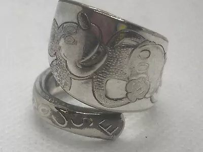 Mickey Mouse Handmade Spoon Ring Adjustable Size • $45