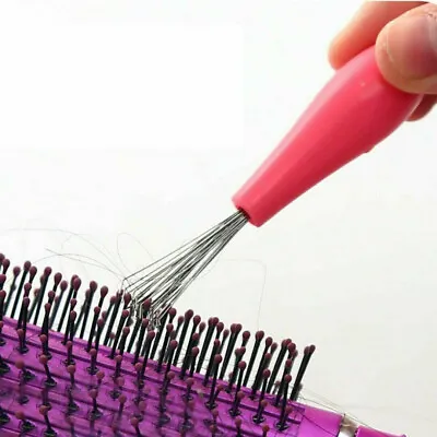 Hair Brush Comb Cleaner Household Cleaning Embedded Plastic Mini Tool ALL COMBS • £2.99