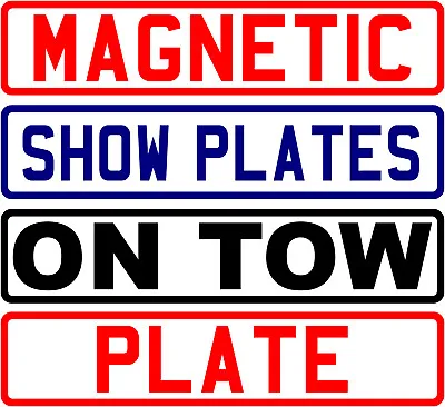 Magnetic Motor Trade Show Room Plate Sign Advertising Reg Vehicle • £9.99