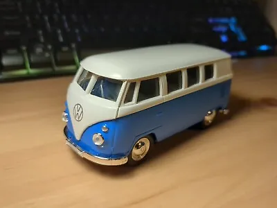 Welly Volkswagen T1 Camper Bus Blue 1963 1/24 Scale Model Official Vw • $13