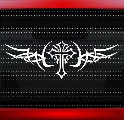 Cross Tribal #1 Christian Car Decal Truck Window Vinyl Sticker (20 COLORS!) • $5.99