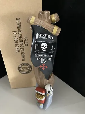 ✅ New Mission Double Ipa Shipwreck Beer Tap Handle Pirate Skull Kegerator Lot • $120