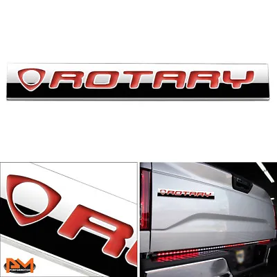  ROTARY  Polished Metal 3D Decal Red Emblem Exterior Logo Sticker For Mazda • $6.89