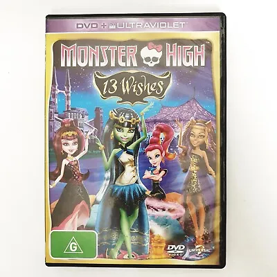 Monster High 13 Wishes DVD Region 4 PAL Free Postage • $9.62