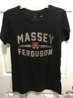 Massey Ferguson T-shirt Black Size Large Youth 14–16 • £12.04