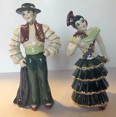 $58 • Buy Vintage Ceramic Arts Studio Matador And Flamenco Dancer, Betty Harrington, 1940s