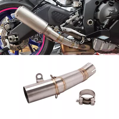 For Yamaha R6 YZF-R6  2006-2016 Motorcycle Slip-On Mid Link Pipe Exhaust System • $48.21