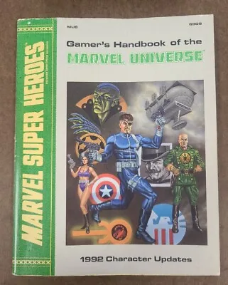 Marvel Super Heroes Gamer's Handbook Of The Marvel Universe 1992 Update TSR RPG • $89.99