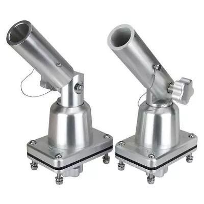 Boat Outrigger Pole Bases Anodised Fishing Trolling Outrigger Mounts Pair  • $500.20