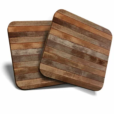£4.99 • Buy 2 X Coasters - Cool Laminate Wooden Floor Home Gift #3848