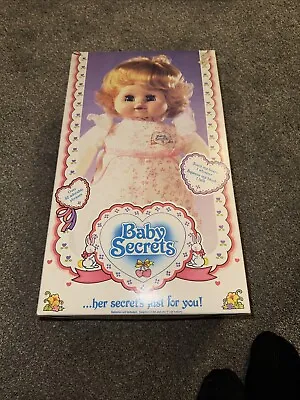 Baby Secrets Talking Baby Doll  By Matchbox Nib Rare 1988 Vintage 20  Brand New  • $108.88