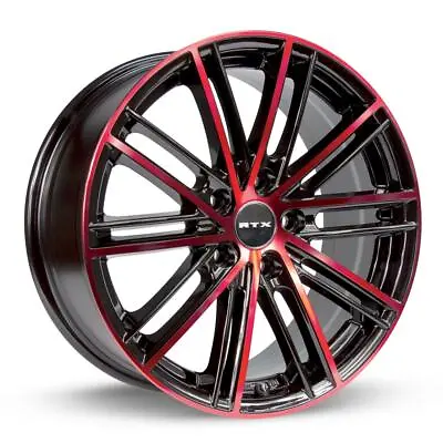 $143.57 • Buy One Wheel Rim RTX (RTX) | 081209 | Strobe 5 | Black Machined Red | 17x7.5 5x114.