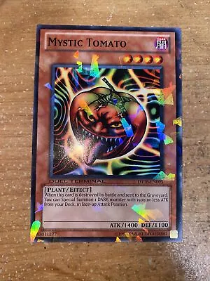 🔥YuGiOh Duel Terminal 6 Parallel Rare Mystic Tomato NM DT06-EN005 🔥 • $9.99