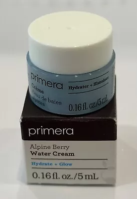 NIB .16 Oz Primera ALPINE BERRY WATER CREAM Hydrate + Glow 5 Ml MOISTURIZER Mini • $3.25