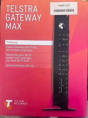 Telstra Gateway Max WiFi Cable Modem Router New In Box • $10