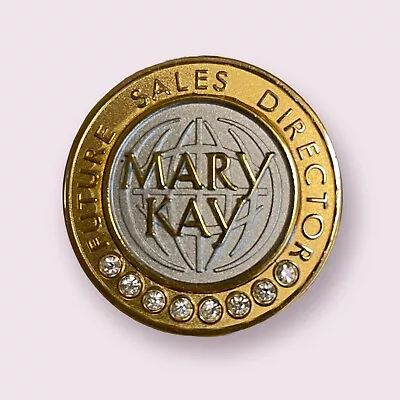 Vintage Collectible Mary Kay Future Sales Director 8 Years Metal Back Lapel Pin • $14.99