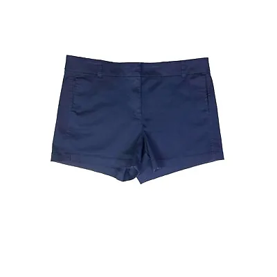 J. Crew Size 12 Navy Blue 4  Stretch Chino Short For Women H5806 • $17.99