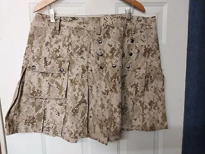 Desert Picture Puzzle Camoflauge Military Utility Kilt For Men Size XL  • $45