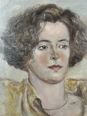 $152.15 • Buy Vintage Oil On Canvas Board Painting Women Catherine Winslow Priest Signed