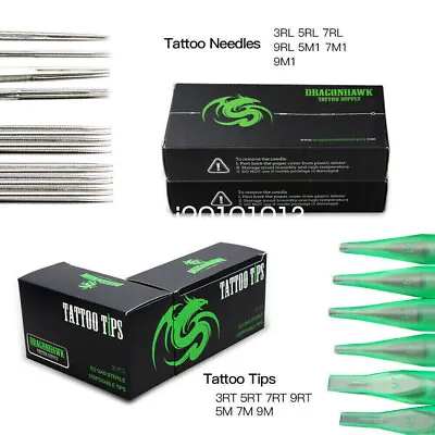 100 Pieces Mixed Tattoo Needles 100 X COUNTS OF ASSORTED TATTOO DISPOSABLE TIPSE • £35.99