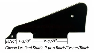 Les Paul LP Studio 1960's B/C/B P-90's Pickguard Gibson Epiphone Project NEW • $34.99