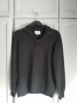 Osprey London Lambswool & Cashmere 1/4 Zip Sweater Size M • £14