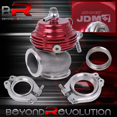 35mm 38mm Red Top Steel Turbo Charger External Wastegate Manifold V-Band Compact • $36.99