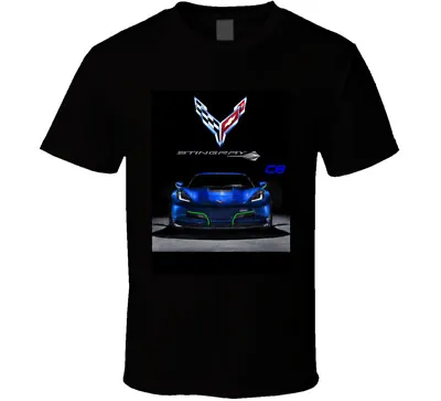 C8 Corvette Stingray Blue 2020 Mid Engine Chevrolet Gift Musclecar T Shirt • $32.79